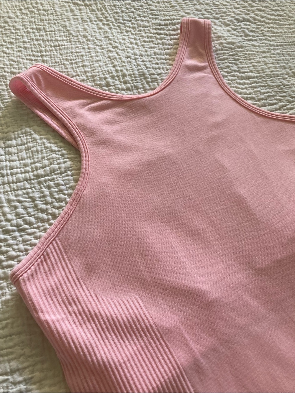 Cute Lululemon Seamlessly Covered Tank in Pretty Candy Pink - Picture 5 of 13